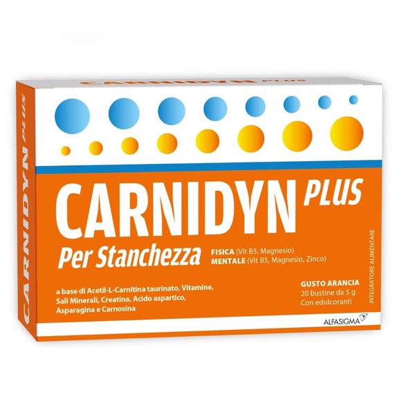 carnidyn plus integratore alimentare 20bustine carnidyn plus integratore alimentare 20bustine