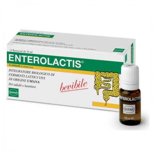 enterolactis integratore alimentare 12flaconcini orosolubili enterolactis integratore alimentare 12flaconcini orosolubili
