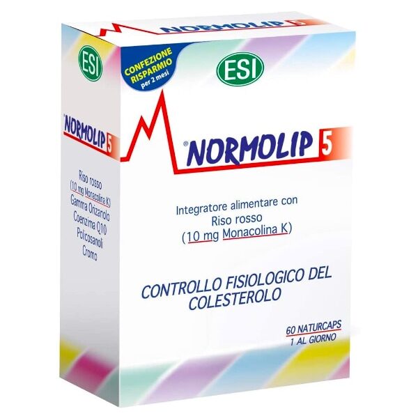 Integratore alimentare colesterolo riso rosso Normolip 60cps
